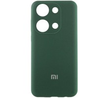 Чохол Silicone Cover Lakshmi Full Camera (AA) with logo для Xiaomi Poco X6 Pro Зелений / Dark green
