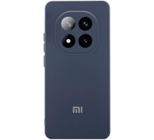 Чохол Silicone Cover Lakshmi Full Camera (AA) with logo для Xiaomi Poco X7 Синій / Midnight Blue