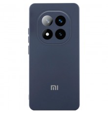 Чохол Silicone Cover Lakshmi Full Camera (AA) with logo для Xiaomi Poco X7 Синій / Midnight Blue