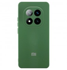 Чохол Silicone Cover Lakshmi Full Camera (AA) with logo для Xiaomi Poco X7 Зелений / Dark green