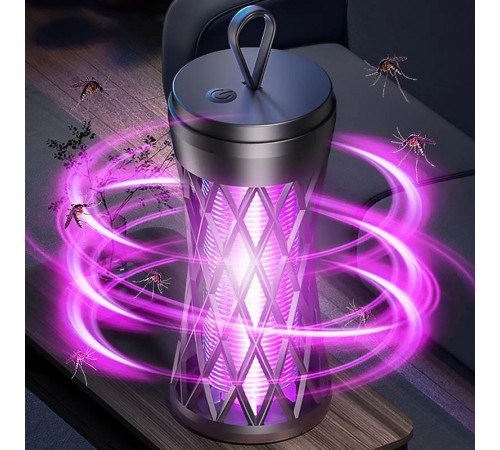 Пастка для комах з UV підсвічуванням TX-WD02 with battery 1200 mAh Black Пастка для комах з UV підсвічуванням TX-WD02 with battery 1200 mAh Black