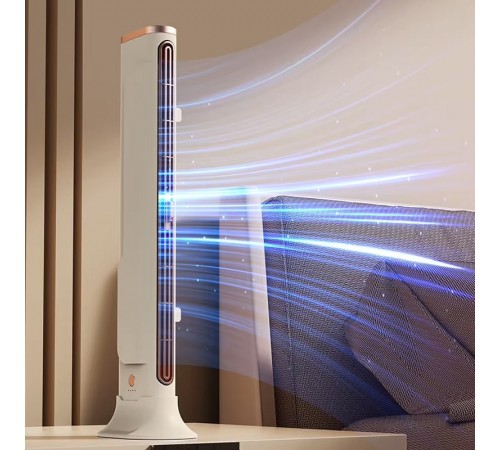 Настільний вентилятор F3 Tower Fan 3 speeds with battery 1200 mAh Biege Настільний вентилятор F3 Tower Fan 3 speeds with battery 1200 mAh Biege