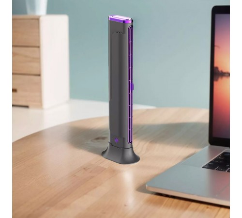 Настільний вентилятор F3 Tower Fan 3 speeds with battery 1200 mAh Purple Настільний вентилятор F3 Tower Fan 3 speeds with battery 1200 mAh Purple
