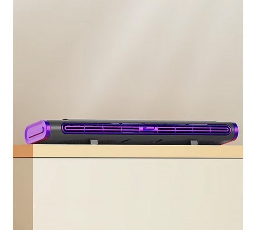 Настільний вентилятор F3 Tower Fan 3 speeds with battery 1200 mAh Purple Настільний вентилятор F3 Tower Fan 3 speeds with battery 1200 mAh Purple