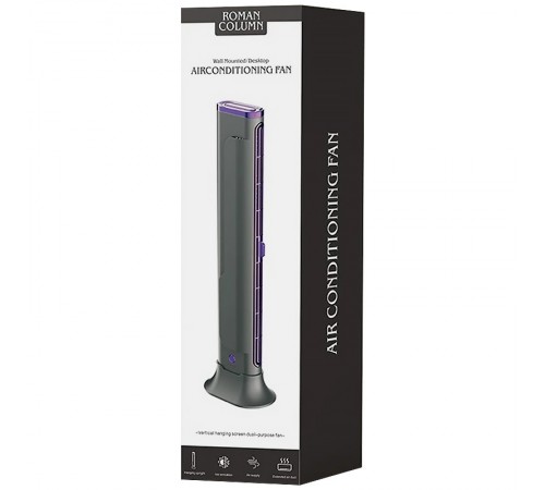 Настільний вентилятор F3 Tower Fan 3 speeds with battery 1200 mAh Purple Настільний вентилятор F3 Tower Fan 3 speeds with battery 1200 mAh Purple
