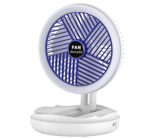 Настільний складной вентилятор Folding Fan 2in1 with Night Light White Настільний складной вентилятор Folding Fan 2in1 with Night Light White