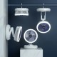 Настільний складной вентилятор Folding Fan 2in1 with Night Light White