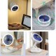 Настільний складной вентилятор Folding Fan 2in1 with Night Light White