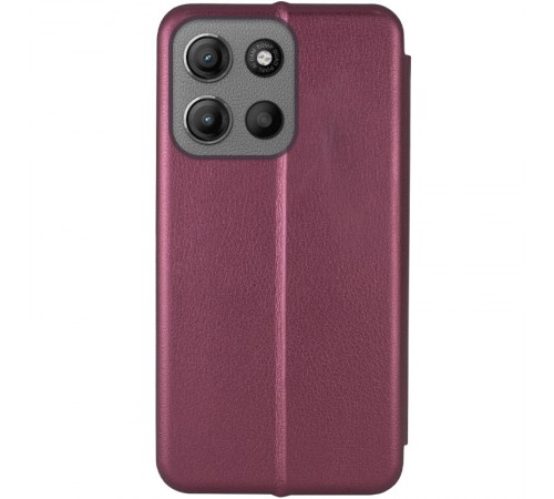 Шкіряний чохол-книжка Classy для Motorola Moto G15 4G Бордовий Шкіряний чохол-книжка Classy для Motorola Moto G15 4G Бордовий