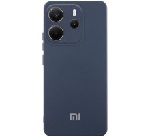 Чохол Silicone Cover Lakshmi Full Camera (AA) with logo для Xiaomi Redmi Note 14 4G (Europe version) Синій / Midnight blue