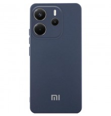 Чохол Silicone Cover Lakshmi Full Camera (AA) with logo для Xiaomi Redmi Note 14 4G (Europe version) Синій / Midnight blue