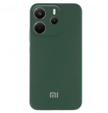 Чохол Silicone Cover Lakshmi Full Camera (AA) with logo для Xiaomi Redmi Note 14 4G (Europe version) Зелений / Dark green