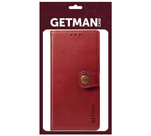 Шкіряний чохол-книжка GETMAN Gallant (PU) для Motorola Moto G05 / E15 Червоний Шкіряний чохол-книжка GETMAN Gallant (PU) для Motorola Moto G05 / E15 Червоний