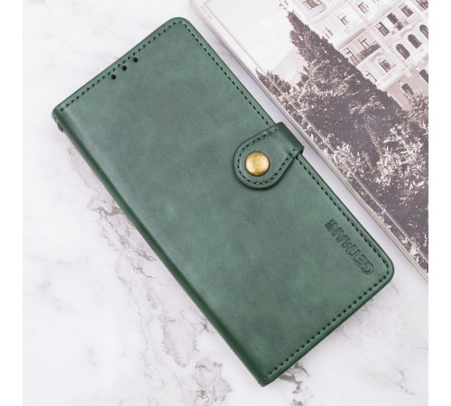 Шкіряний чохол-книжка GETMAN Gallant (PU) для Motorola Moto G05 / E15 Зелений Шкіряний чохол-книжка GETMAN Gallant (PU) для Motorola Moto G05 / E15 Зелений