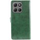 Шкіряний чохол-книжка GETMAN Gallant (PU) для Motorola Moto G15 4G Зелений