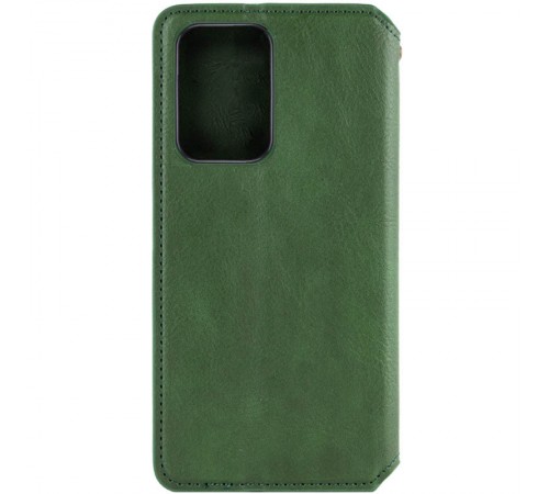 Шкіряний чохол-книжка GETMAN Cubic (PU) для Motorola Moto G05 / E15 Зелений