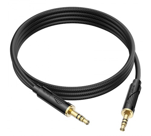 Аудіо кабель Aux Hoco UPA30 Friend (1m) Black