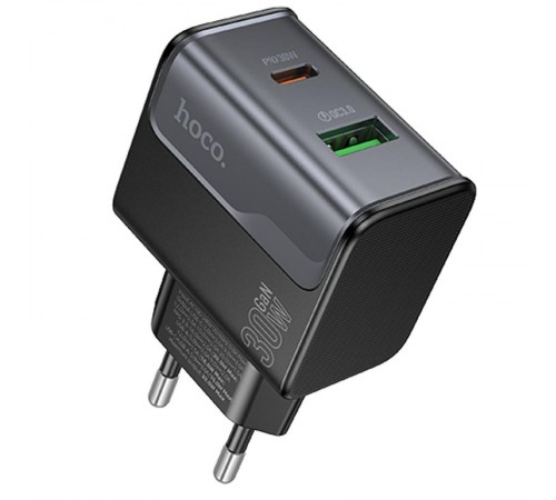 МЗП Hoco CS73A Star Speed PD30W+QC3.0 (1USB-A/1C) Midnight Black МЗП Hoco CS73A Star Speed PD30W+QC3.0 (1USB-A/1C) Midnight Black