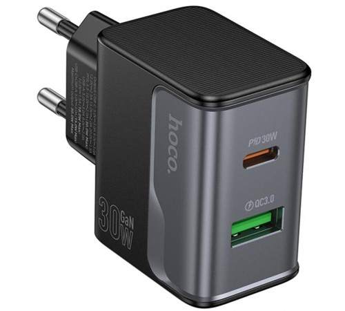 МЗП Hoco CS73A Star Speed PD30W+QC3.0 (1USB-A/1C) Midnight Black МЗП Hoco CS73A Star Speed PD30W+QC3.0 (1USB-A/1C) Midnight Black