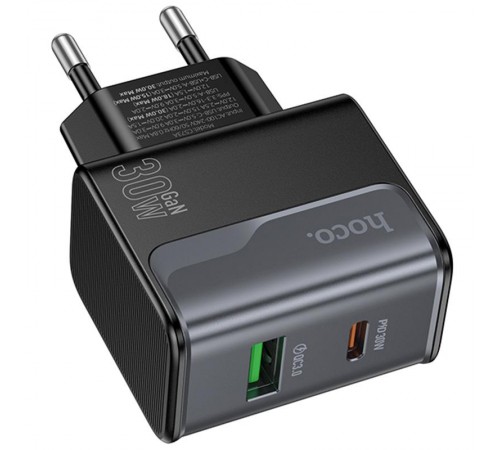 МЗП Hoco CS73A Star Speed PD30W+QC3.0 (1USB-A/1C) Midnight Black МЗП Hoco CS73A Star Speed PD30W+QC3.0 (1USB-A/1C) Midnight Black