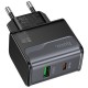МЗП Hoco CS73A Star Speed PD30W+QC3.0 (1USB-A/1C) Midnight Black