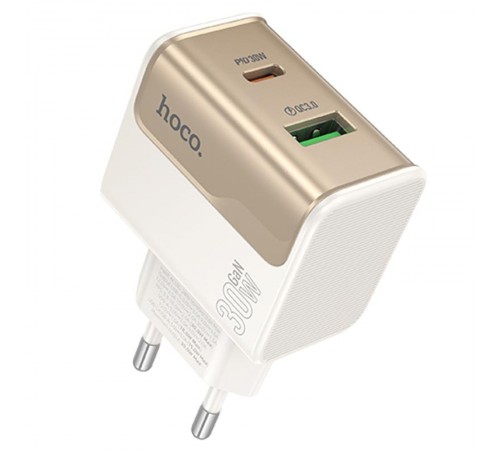 МЗП Hoco CS73A Star Speed PD30W+QC3.0 (1USB-A/1C) White МЗП Hoco CS73A Star Speed PD30W+QC3.0 (1USB-A/1C) White