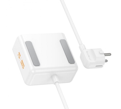 Подовжувач Hoco AC27 Descanso (PD30W/2C/1A/2xSocket) (2m) White Подовжувач Hoco AC27 Descanso (PD30W/2C/1A/2xSocket) (2m) White