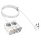 Подовжувач Hoco AC28 Descanso (PD45W/1C/3A/2xSocket) (2m) White