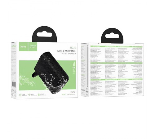 Bluetooth Колонка Hoco HC34 Star Black Bluetooth Колонка Hoco HC34 Star Black