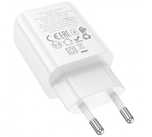 МЗП Hoco N62 Gentle PD30W (1USB-C) White МЗП Hoco N62 Gentle PD30W (1USB-C) White