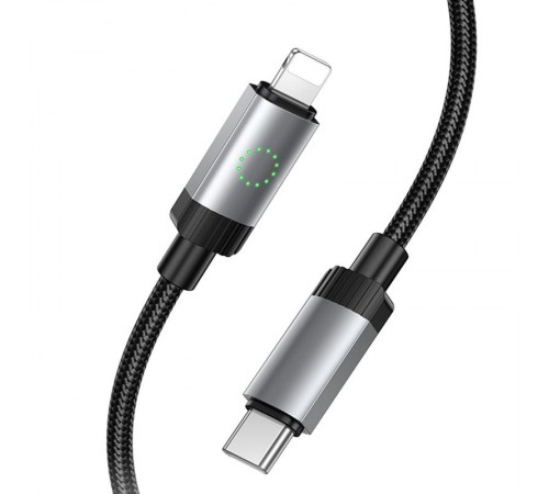 Дата кабель Hoco X117 Star Type-C to Lightning 27W (1m) Black Дата кабель Hoco X117 Star Type-C to Lightning 27W (1m) Black