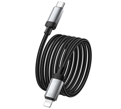 Дата кабель Hoco X117 Star Type-C to Lightning 27W (1m) Black Дата кабель Hoco X117 Star Type-C to Lightning 27W (1m) Black