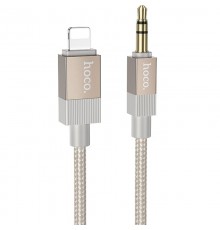Аудіо кабель Aux Hoco UPA32A Clever digital (Lightning to AUX 3.5mm) (1m) Gold