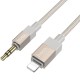 Аудіо кабель Aux Hoco UPA32A Clever digital (Lightning to AUX 3.5mm) (1m) Gold