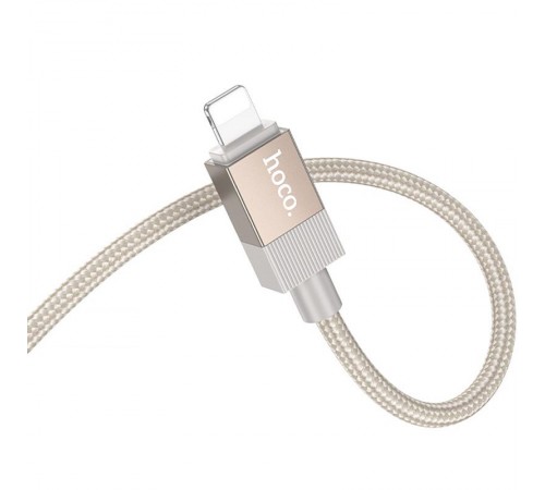 Аудіо кабель Aux Hoco UPA32A Clever digital (Lightning to AUX 3.5mm) (1m) Gold