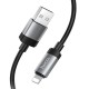 Дата кабель Hoco X117 Star USB to Lightning 2.4A (1m) Black