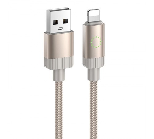 Дата кабель Hoco X117 Star USB to Lightning 2.4A (1m) Gold Дата кабель Hoco X117 Star USB to Lightning 2.4A (1m) Gold