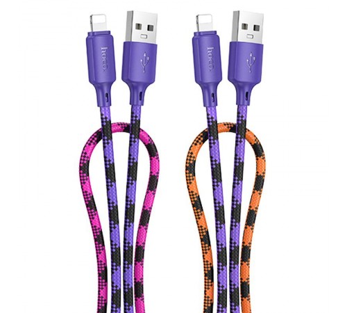 Дата кабель Hoco X116 Meridian USB to Lightning 2.4A (1m) Gradient Purple Mix Дата кабель Hoco X116 Meridian USB to Lightning 2.4A (1m) Gradient Purple Mix