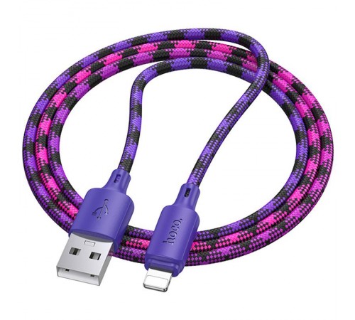 Дата кабель Hoco X116 Meridian USB to Lightning 2.4A (1m) Gradient Purple Mix Дата кабель Hoco X116 Meridian USB to Lightning 2.4A (1m) Gradient Purple Mix