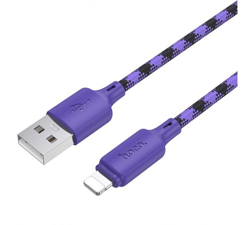 Дата кабель Hoco X116 Meridian USB to Lightning 2.4A (1m) Gradient Purple Mix Дата кабель Hoco X116 Meridian USB to Lightning 2.4A (1m) Gradient Purple Mix