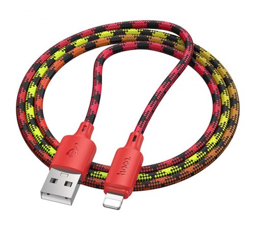 Дата кабель Hoco X116 Meridian USB to Lightning 2.4A (1m) Gradient Red Mix Дата кабель Hoco X116 Meridian USB to Lightning 2.4A (1m) Gradient Red Mix