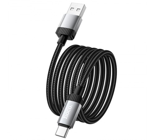 Дата кабель Hoco X117 Star USB to Type-C 3A (1m) Black Дата кабель Hoco X117 Star USB to Type-C 3A (1m) Black