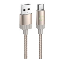 Дата кабель Hoco X117 Star USB to Type-C 3A (1m) Gold