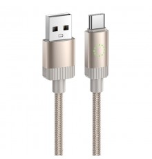Дата кабель Hoco X117 Star USB to Type-C 3A (1m) Gold