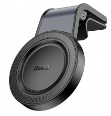 Автотримач Hoco H59 Show ring magnetic (L air outlet) Black / Metal gray