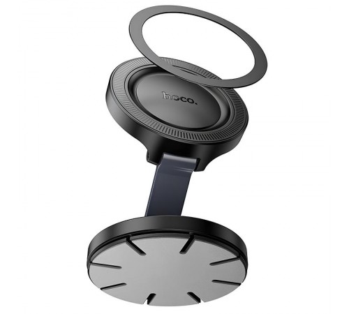 Автотримач Hoco H61 Show folding ring magnetic (dashboard) Black / Metal gray Автотримач Hoco H61 Show folding ring magnetic (dashboard) Black / Metal gray
