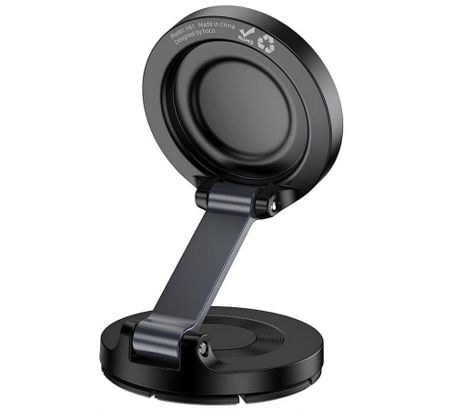Автотримач Hoco H61 Show folding ring magnetic (dashboard) Black / Metal gray Автотримач Hoco H61 Show folding ring magnetic (dashboard) Black / Metal gray