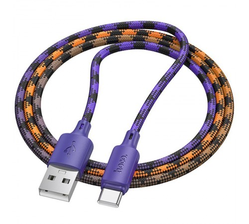 Дата кабель Hoco X116 Meridian USB to Type-C 3A (1m) Gradient Purple Mix Дата кабель Hoco X116 Meridian USB to Type-C 3A (1m) Gradient Purple Mix