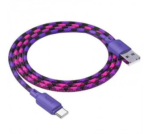Дата кабель Hoco X116 Meridian USB to Type-C 3A (1m) Gradient Purple Mix Дата кабель Hoco X116 Meridian USB to Type-C 3A (1m) Gradient Purple Mix