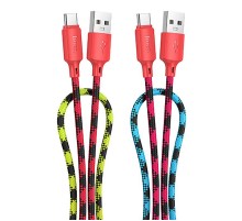 Дата кабель Hoco X116 Meridian USB to Type-C 3A (1m) Gradient Red Mix